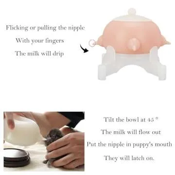 Doggiema Bubble Milk Bowl for Puppies and Kittens - Easy Feeding