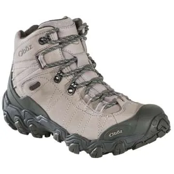Oboz Women's Bridger Mid B-DRY Hiking Boot, Frost Gray, 8
