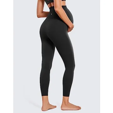 CRZ YOGA Buttery Soft Maternity Leggings Over The Belly
