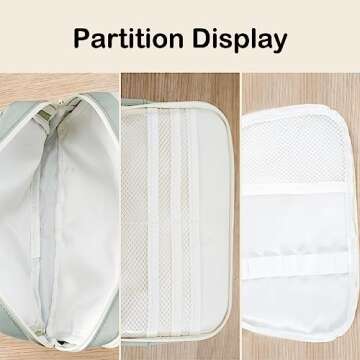 Mickiewicz Pencil Case, Durable Pencil Cases Pouch Box Organizer for School College, Stationary Pen Markers Cases for Teens Students (Green)