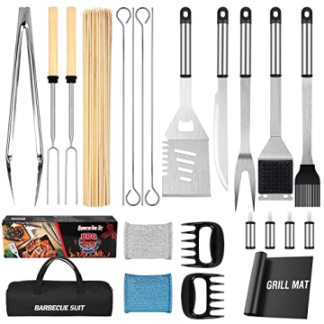 122PCS Grill Tool Set for Perfect Summer BBQs