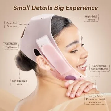JUSRON V-Line Mask Chin Strap for Defined Jawline