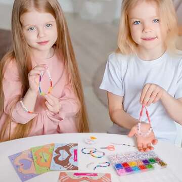 Thigreact Valentine DIY Bracelet Making Kit for Kids