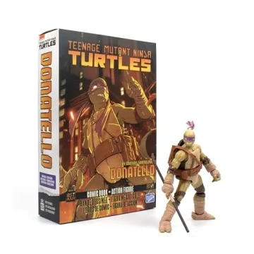 BST AXN Donatello Action Figure & Limited Edition Comic Gift