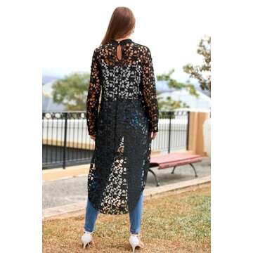 PRETTYGARDEN Women's Long Sleeve Round Neck High Low Asymmetrical Irregular Hem Casual Tops Blouse S...