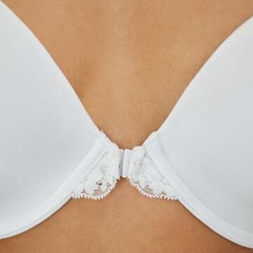 Maidenform womens One Fab Fit Full Coverage Lightly Padded Racerback Underwire T-shirt 07112 bras, White, 36B US