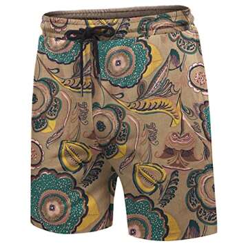 COOFANDY Men's Flower Shirt Hawaiian Sets Casual Button Down Short Sleeve Shirt 2 Piece Short Set Resort Wear Outfits