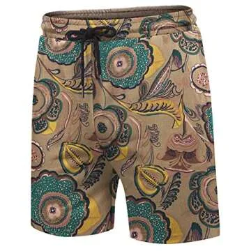 Stylish COOFANDY Men's Hawaiian Flower Set for Summer