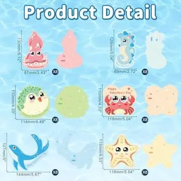 LIKAJON Valentines Cards and Mailbox for Kids with 48 Valentines Greeting Cards, 3D Valentine's Day Shark Card Box for School Classroom Boys Girls Classmates Gifts Exchange, Valentines Party Supplies