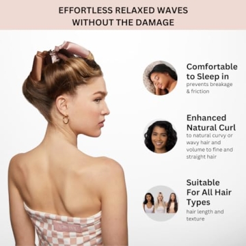 Kitsch Satin Heatless Curling Rod - Jumbo Flexi Rods for Women