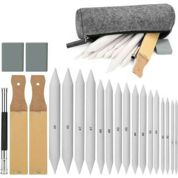 Sketch Drawing Tools Set - 22 Pieces for Artists