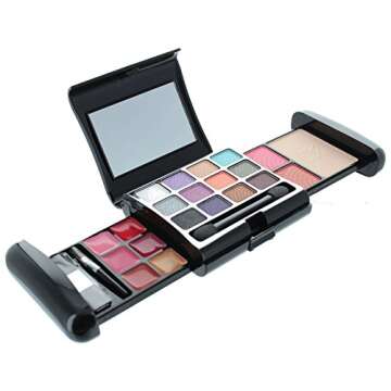 25-Piece Eyeshadow Makeup Kit - Travel Size Complete Set