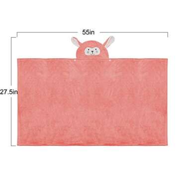 ROMASA Baby Bath Towel Hooded Ultra Soft Towel Highly Absorbent Bathrobe Blanket Toddlers Shower Gif...