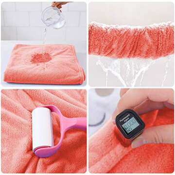 ROMASA Baby Bath Towel Hooded Ultra Soft Absorbent Blanket