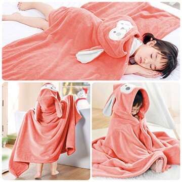 ROMASA Baby Bath Towel Hooded Ultra Soft Absorbent Blanket