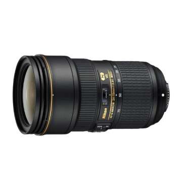 Nikon AF-S FX NIKKOR 24-70mm f/2.8E ED Vibration Reduction Zoom Lens with Auto Focus for Nikon DSLR Cameras