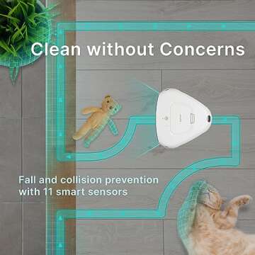 Ultra Quiet EVERYBOT Three-Spin Robot Mop Cleaner