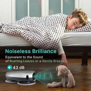 Ultra Quiet EVERYBOT Three-Spin Robot Mop Cleaner