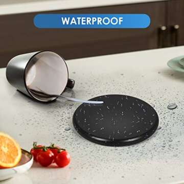 Coffee Mug Warmer, Electric Beverage Warmer with Two Temperature Control, Electric Beverage Cocoa Tea Water Milk Warmer for All Cups and Mugs, Cup Sensing Touch Control Tech for Safety