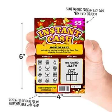 Pregnancy Announcement Scratch-Off Tickets - Fun Reveals