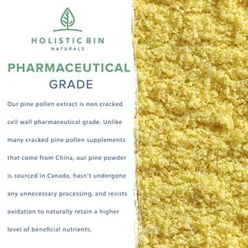 Holistic Bin Organic Pine Pollen Powder - Pure & Wild Harvested