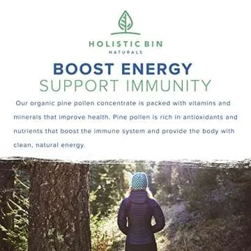 Holistic Bin Organic Pine Pollen Powder - Pure & Wild Harvested