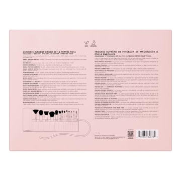 e.l.f. 17-Piece Makeup Brush Set & Travel Roll