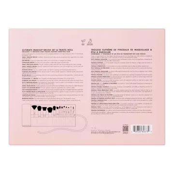e.l.f. 17-Piece Makeup Brush Set & Travel Roll
