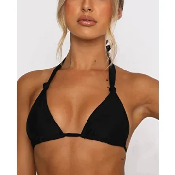 Stylish Women's Halter Triangle Bikini Set - Comfort & Support