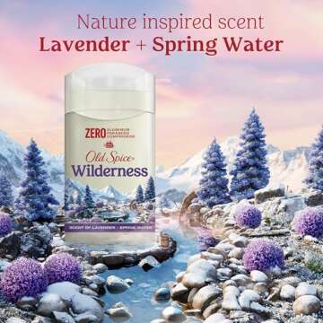 Old Spice Men's Deodorant Aluminum-Free Wilderness with Lavender, 3oz (Pack of 3)