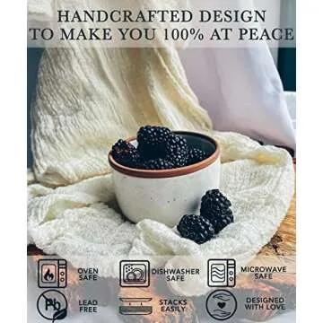 Mora Ceramic Ramekins - 6oz, Set of 6 for Baking