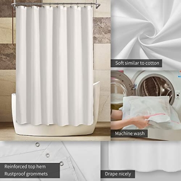 ALYVIA SPRING Waterproof Shower Curtain Liner - 72x84