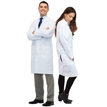 Dress Up America Lab Coat - Doctors White Lab Coat Costume for Adults - 3/4 Length Lightweight Lab C...