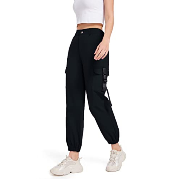 Stylish JEAAMKSSER Women's High Waisted Cargo Pants