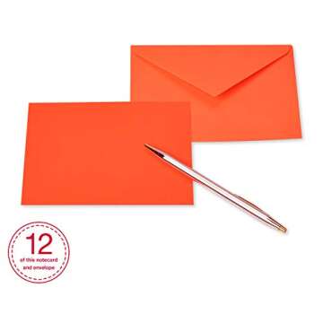 Vibrant Neon Blank Cards with Envelopes, 100 Count