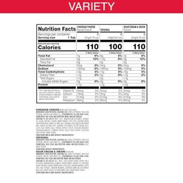 Pringles Potato Crisps Chips, Lunch Snacks, On-the-Go Snacks, Snack Stacks, Variety Pack, 12.9oz Box (18 Cups)