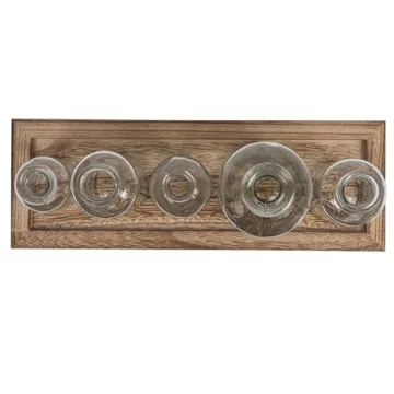Creative Co-Op Vintage Bottle Set with Tray for Home Decor