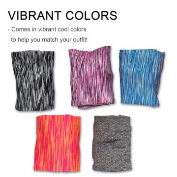 Calbeing Gray Workout Headband for Women, Wide Headbands for Women, Sports Running Headband for Exercise, Gym Hairband Athletic Thick Non Slip Yoga Sweatband Fitness 5Pack