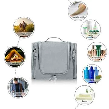 Cadtog Hanging Toiletry Bag - Waterproof Travel Organizer