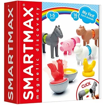 SmartMax My First Farm Animals Magnetic Building Set
