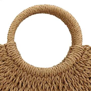 Stylish Summer Rattan Handbag for Women - Eco-Friendly Design