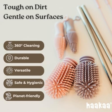 Haakaa Silicone Cleaning Brush Kit for Easy Hygiene
