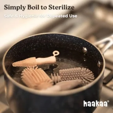 Haakaa Silicone Cleaning Brush Kit for Easy Hygiene