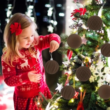 Artmag Velvet Christmas Balls Set 15 Pcs Holiday Decor