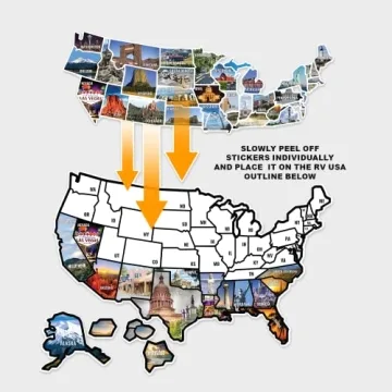 EverStrong USA Travel Map - Perfect for RV Adventures