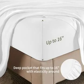 Shilucheng Queen Sheet Set - Soft Cooling Bed Sheets