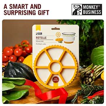 Fun Rotelle-Shaped Silicone Trivet/Hot Pads for Kitchen from a Series of Pasta-Inspired Kitchen Gadgets | Cool Hot Pads to Protect The Countertop | Original Kitchen Accessories | by Monkey Business