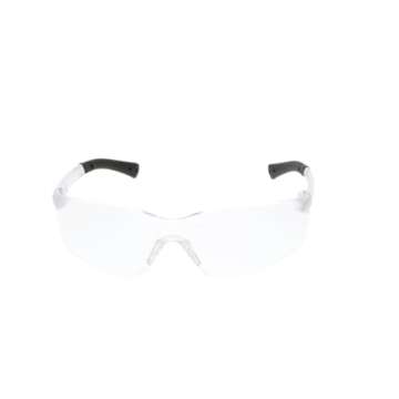 MCR Safety BK310AF BearKat 3 Polycarbonate Anti-Fog Lens Safety Glasses with Non-Slip Hybrid Black Temple Sleeve