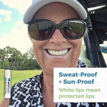 Waxhead Lip Sunscreen with Zinc Oxide Lip Balm SPF 20 Zinc Oxide Sunscreen Chapstick Sunblock for Lips, Reef Safe Waterproof Non-Nano Biodegradable Protection with Lanolin, Shea Butter (Mint 4 Pack)