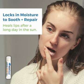 Waxhead Lip Sunscreen with Zinc Oxide Lip Balm SPF 20 Zinc Oxide Sunscreen Chapstick Sunblock for Lips, Reef Safe Waterproof Non-Nano Biodegradable Protection with Lanolin, Shea Butter (Mint 4 Pack)